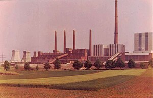 Offleben power plant around 1978