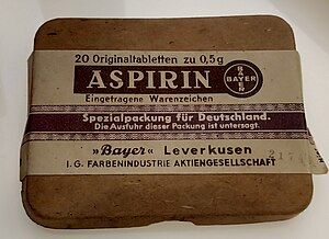 Aspirin: Marka ve jenerik isim, Kimyasal özellikler, Fiziksel özellikler