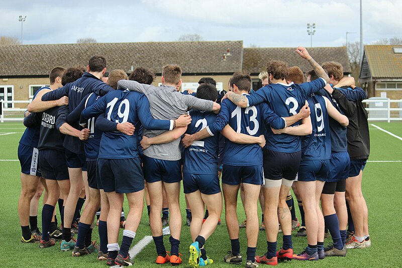 File:Oxford University Australian Rules Football Club Men's team at the 2020 Varsity Match.jpg