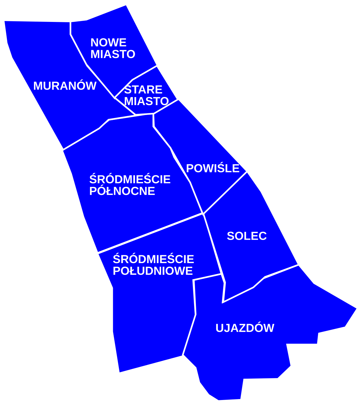 dzielnica śródmieście warszawa mapa Śródmieście (Warszawa) – Wikipedia, wolna encyklopedia