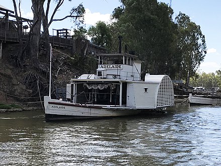 PS Adelaide at Echuca on the Murray River.