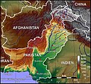 Topograafisk koord faan Pakistaan.