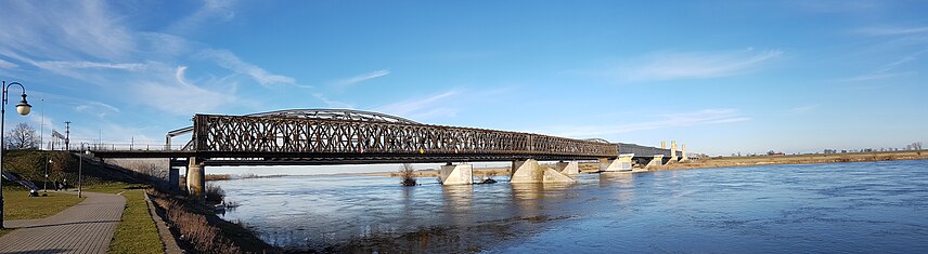 Widok na most z Tczewa (2017)