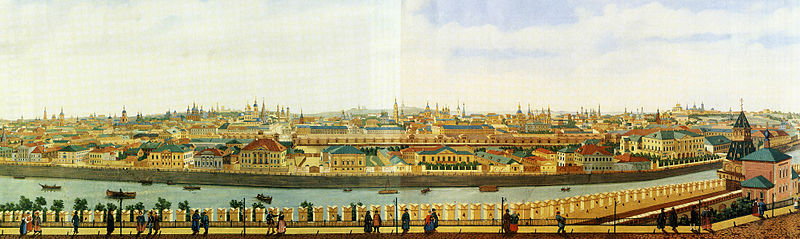 File:Panorama of Moscow, Indeytsev, 1850.jpg