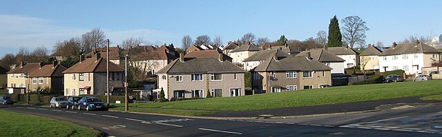 1950s semi-detached PRC houses in Seacroft, Leeds, West Yorkshire