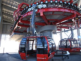 Peak 2 Peak Gondola, inside the terminal