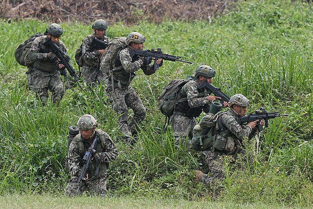 Peruvian marines in the VRAEM in 2019
