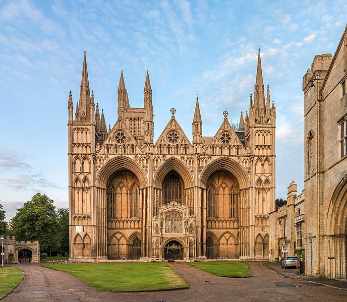 File:Peterborough Cathedral Exterior 1, Cambridgeshire, UK - Diliff.jpg