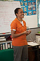 Physiotherapist Saimonah Mokupe teaches a class of community health workers (10713202844).jpg