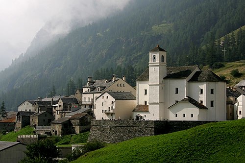 Simplon village and church