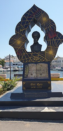 Bust of Piri Reis in Gallipoli