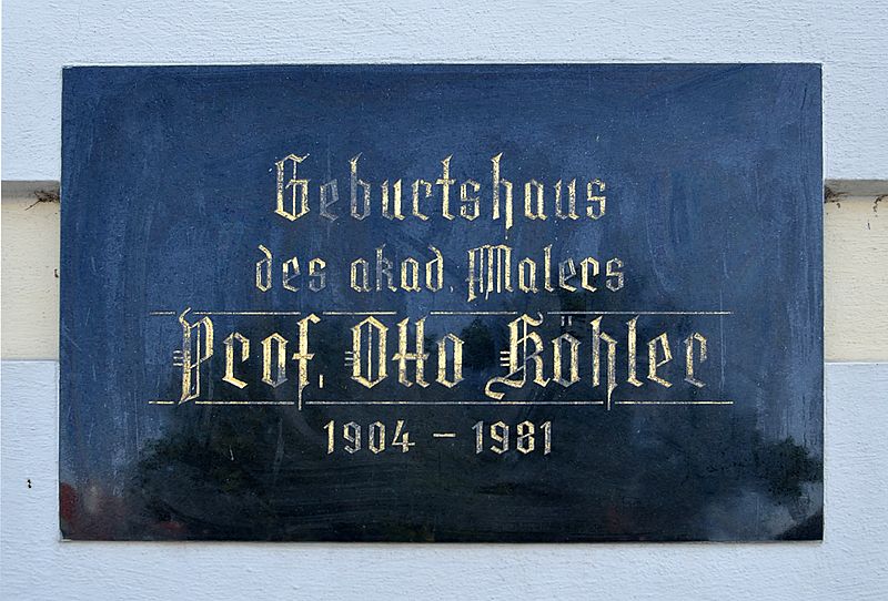 File:Plaque Otto Köhler, Drosendorf.jpg