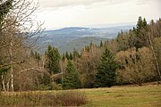 Čeština: Pohled na sever od Volovic, kraj Jihočeský. English: View from Volovice to the north, South Bohemian Region, Czechia.