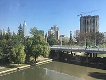 Pothonggang Canal and Ryugyong Hotel.jpg