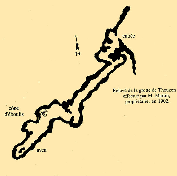 File:Premier relevé de la grotte de Thouzon 1902.jpg