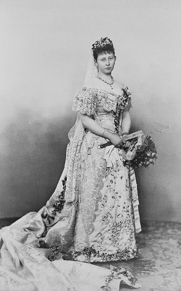 Princess Margaret in her wedding dress
