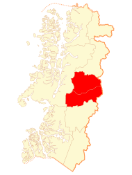 Pozicija provincije na karti Regije Aysén
