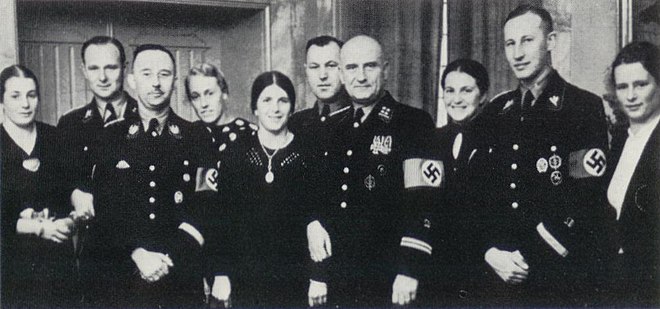 Heydrich and other SS officers with their wives in 1937