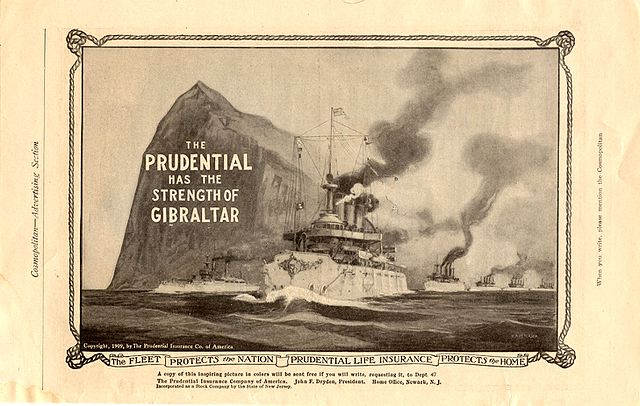 Old advertisement of the Prudential Insurance Co. of America (1909)