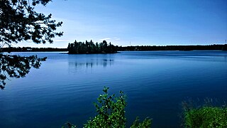 Ranuanjärvi lake in Ranua, Finland