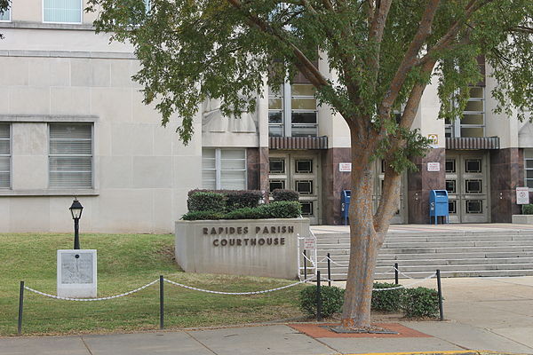 Lower view of the Rapides Parish Courthouse