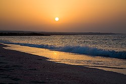 Západ slunce v Ras al Hadd