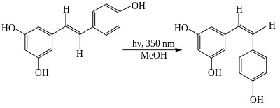 Fotoizomerizace resveratrolu