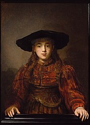 Rembrandt van Rijn, The Girl in a Picture Frame