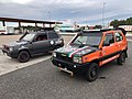 Rally cars refueling