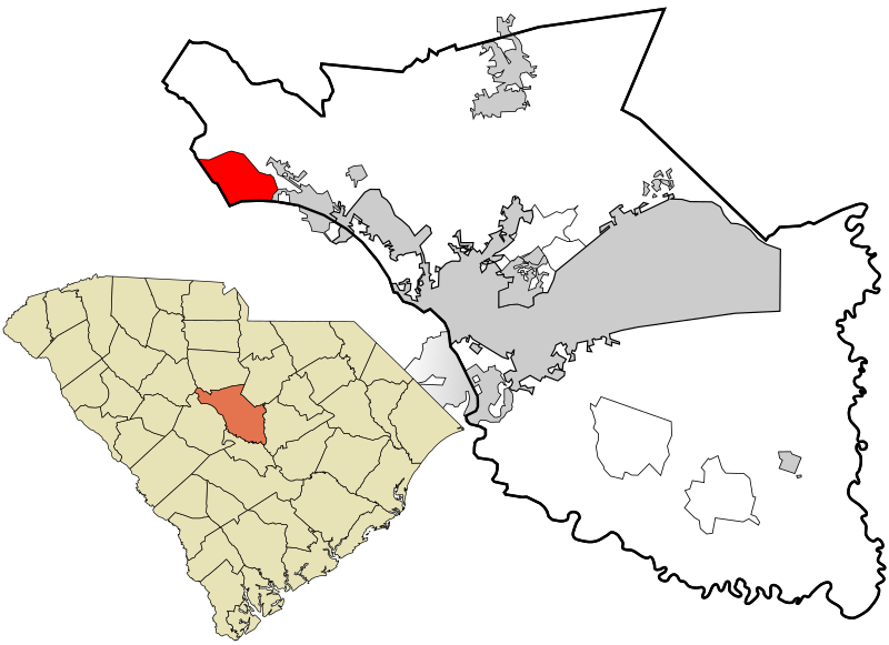 File:Richland County South Carolina incorporated and unincorporated areas Lake Murray of Richland highlighted.svg
