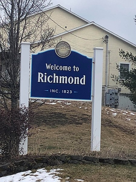Richmond Welcome Sign, State Route 197