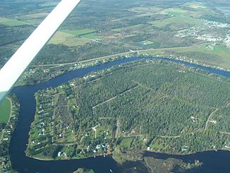 Rivière au Saumon (below) and Rivière Saint-François (above)