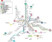 U-Bahn- und Regionalbahnstrecken