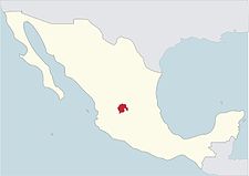 Diecéze Aguascalientes na mapě