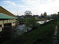 English: Ropa river in Gorlice Polski: Rzeka Ropa w Gorlicach