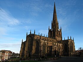 Rotherham, known for its minster is the largest settlement and administrative centre of the borough.