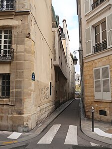 Rue des Chantres, sedan från Rue Chanoinesse.