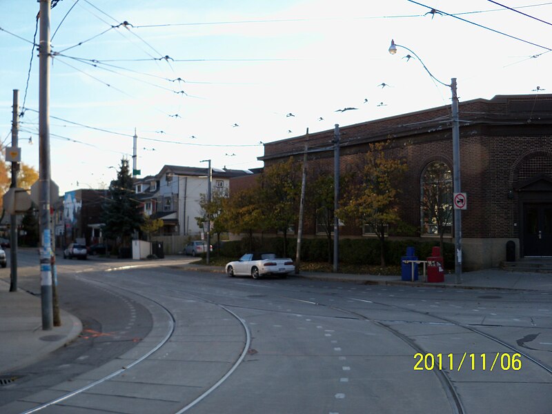 File:Russell Streetcar yard, on Queen Street East, Toronto -aa.jpg