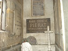 Sépulture de Marie-Thérèse PIÉRAT & Lucien-Victor GUIRAND DE SCEVOLA - Cimetière Montmartre.JPG