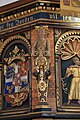 English: Detail of pulpit in Søborg church in Gribskov Kommune, Denmark