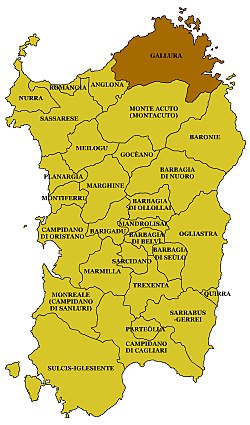 Gallura - Localizzazione
