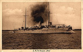 German light cruiser SMS Hela.