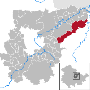 Saaleplatte: Gemeindegliederung, Geografie, Geschichte