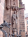 Detail der Johanneskirche gegenüber dem Rathaus / detail of Johannes Church next to city council