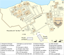 plan de Sabratha antique