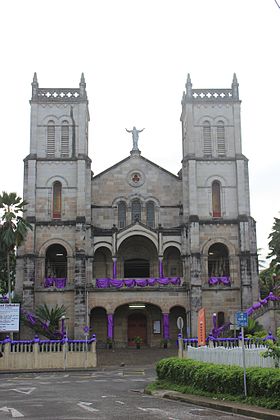 Illustrasjonsbilde av seksjonen Cathedral of the Sacred Heart of Suva