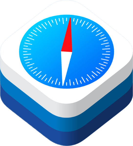 File:Safari Logo on a Stack.png