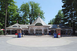 An entrance to the Saratoga Race Course in Saratoga Springs. SaratogaRaceCourseEntrance2.JPG