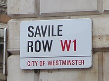 Savile Row Édifice Pancarte.jpg