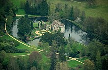 Aerial view of the castle Scotney Castle aerial view.jpg